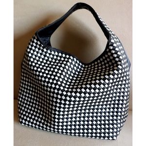 Bottega Style Woven Shoulder Bag